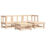 Casa si Gradina - Gradina si terasa - Mobilier exterior - Seturi mobila gradina - Set mobilier relaxare de gradina 5 piese lemn masiv de pin - Infinity.ro