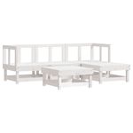 Casa si Gradina - Gradina si terasa - Mobilier exterior - Seturi mobila gradina - Set mobilier relaxare de gradina 5 piese alb lemn masiv de pin - Infinity.ro