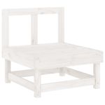 Casa si Gradina - Gradina si terasa - Mobilier exterior - Seturi mobila gradina - Set mobilier relaxare de gradina 5 piese alb lemn masiv de pin - Infinity.ro