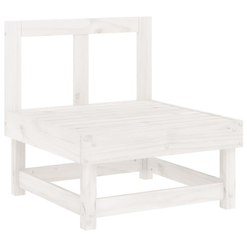Casa si Gradina - Gradina si terasa - Mobilier exterior - Seturi mobila gradina - Set mobilier relaxare de gradina 5 piese alb lemn masiv de pin - Infinity.ro