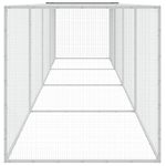 Petshop - Accesorii petshop - Culcusuri si custi - Custi interior si exterior - Cotet pui cu acoperis, antracit, 403x98x90 cm, otel galvanizat - Infinity.ro