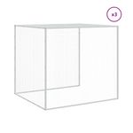 Petshop - Accesorii petshop - Culcusuri si custi - Custi interior si exterior - Cotet pui cu acoperis, antracit, 403x98x90 cm, otel galvanizat - Infinity.ro