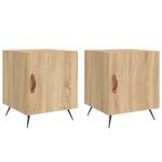 Casa si Gradina - Mobilier - Comode si corpuri - Noptiere - Noptiere, 2 buc., stejar sonoma, 40x40x50 cm, lemn compozit - Infinity.ro