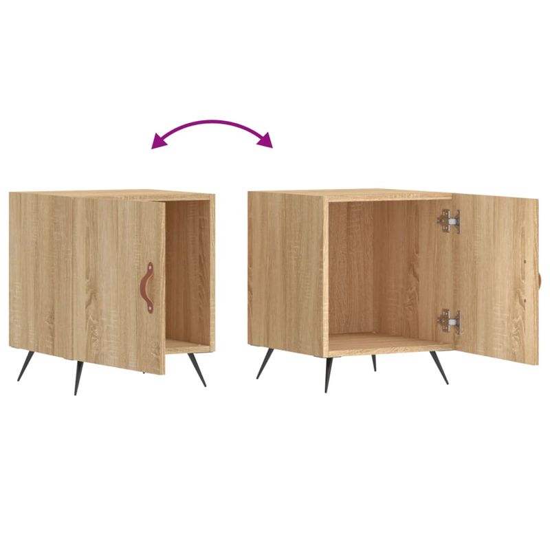 Casa si Gradina - Mobilier - Comode si corpuri - Noptiere - Noptiere, 2 buc., stejar sonoma, 40x40x50 cm, lemn compozit - Infinity.ro