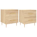 Casa si Gradina - Mobilier - Comode si corpuri - Noptiere - Noptiere, 2 buc., stejar sonoma, 40x35x47,5 cm, lemn compozit - Infinity.ro