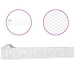 Petshop - Accesorii petshop - Culcusuri si custi - Custi interior si exterior - Padoc exterior cu acoperis argintiu 14x2x2,5 m otel galvanizat - Infinity.ro