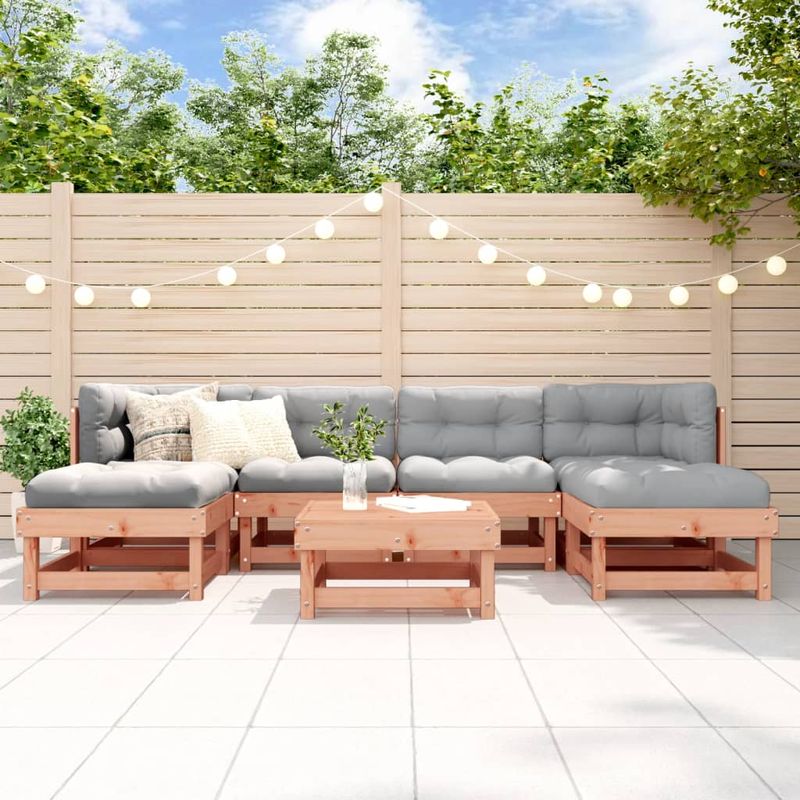 Casa si Gradina - Gradina si terasa - Mobilier exterior - Seturi mobila gradina - Set mobilier de gradina, 7 piese, lemn masiv douglas - Infinity.ro