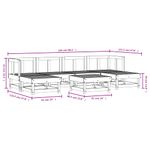 Casa si Gradina - Gradina si terasa - Mobilier exterior - Seturi mobila gradina - Set mobilier de gradina, 7 piese, lemn masiv douglas - Infinity.ro