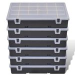 Casa si Gradina - Constructii - Depozitare, transport si protectie - Organizatoare si cutii scule - Carcasa de depozitare, cutie de sortare, 6 buc - Infinity.ro