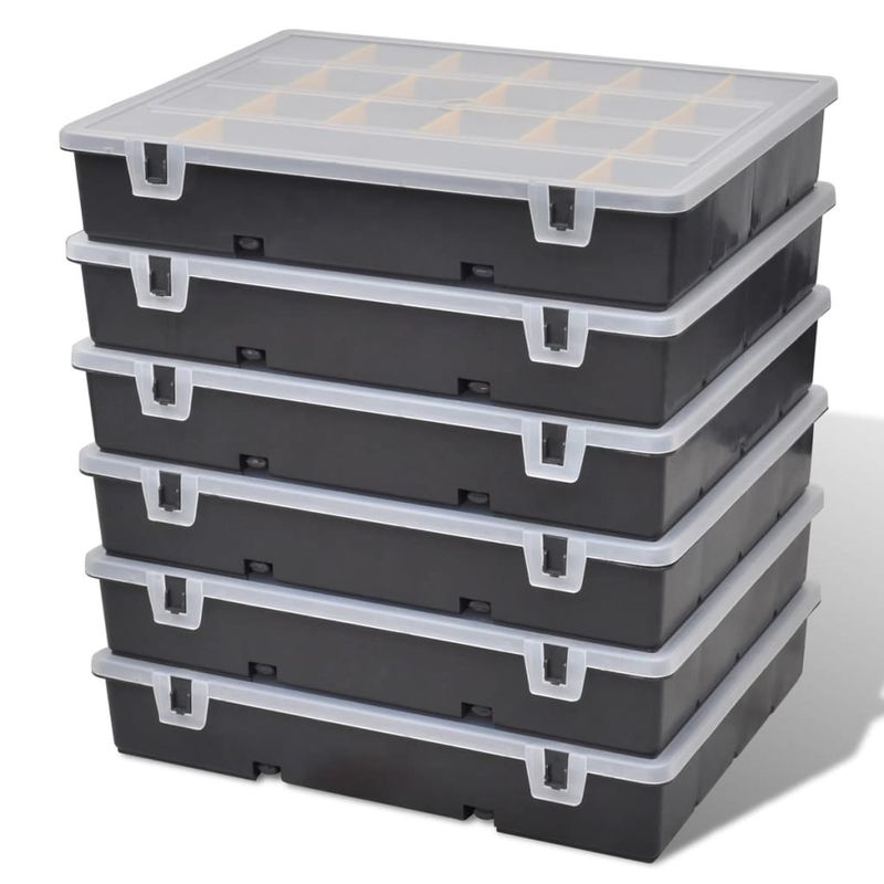 Casa si Gradina - Constructii - Depozitare, transport si protectie - Organizatoare si cutii scule - Carcasa de depozitare, cutie de sortare, 6 buc - Infinity.ro