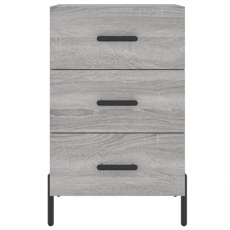 Casa si Gradina - Mobilier - Comode si corpuri - Noptiere - Noptiera, gri sonoma, 40x40x66 cm, lemn compozit - Infinity.ro