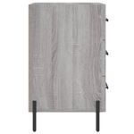 Casa si Gradina - Mobilier - Comode si corpuri - Noptiere - Noptiera, gri sonoma, 40x40x66 cm, lemn compozit - Infinity.ro