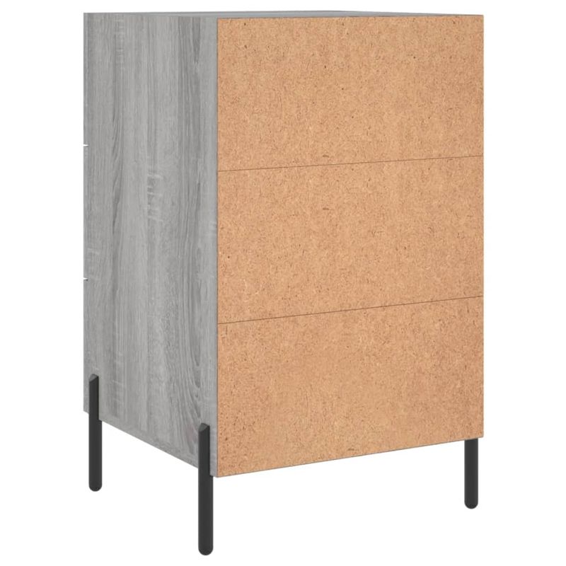 Casa si Gradina - Mobilier - Comode si corpuri - Noptiere - Noptiera, gri sonoma, 40x40x66 cm, lemn compozit - Infinity.ro
