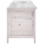 Casa si Gradina - Gradina si terasa - Mobilier exterior - Dulapuri si lazi depozitare exterior - Lada depozitare de gradina alb 198,5x50x56,5 cm lemn masiv brad - Infinity.ro