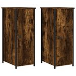 Casa si Gradina - Mobilier - Comode si corpuri - Noptiere - Noptiere, 2 buc., stejar fumuriu, 32x42x80 cm, lemn compozit - Infinity.ro
