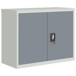 Casa si Gradina - Constructii - Depozitare, transport si protectie - Rafturi, fisete si vestiare - Fiset, gri deschis si gri inchis, 90x40x70 cm, otel - Infinity.ro