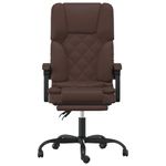Casa si Gradina - Mobilier - Scaune si fotolii - Scaune - Scaun de birou rabatabil cu masaj, maro, piele ecologica - Infinity.ro