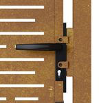 Casa si Gradina - Constructii - Usi interior, exterior si garaj - Usi garaj - Poarta pentru gradina, 105x80 cm, otel corten, dreptunghiuri - Infinity.ro