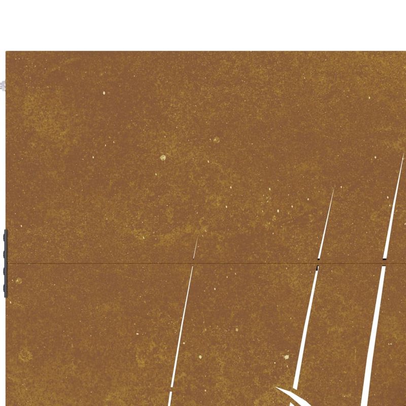 Casa si Gradina - Constructii - Usi interior, exterior si garaj - Usi garaj - Poarta pentru gradina, 85x200 cm, otel corten, model iarba - Infinity.ro