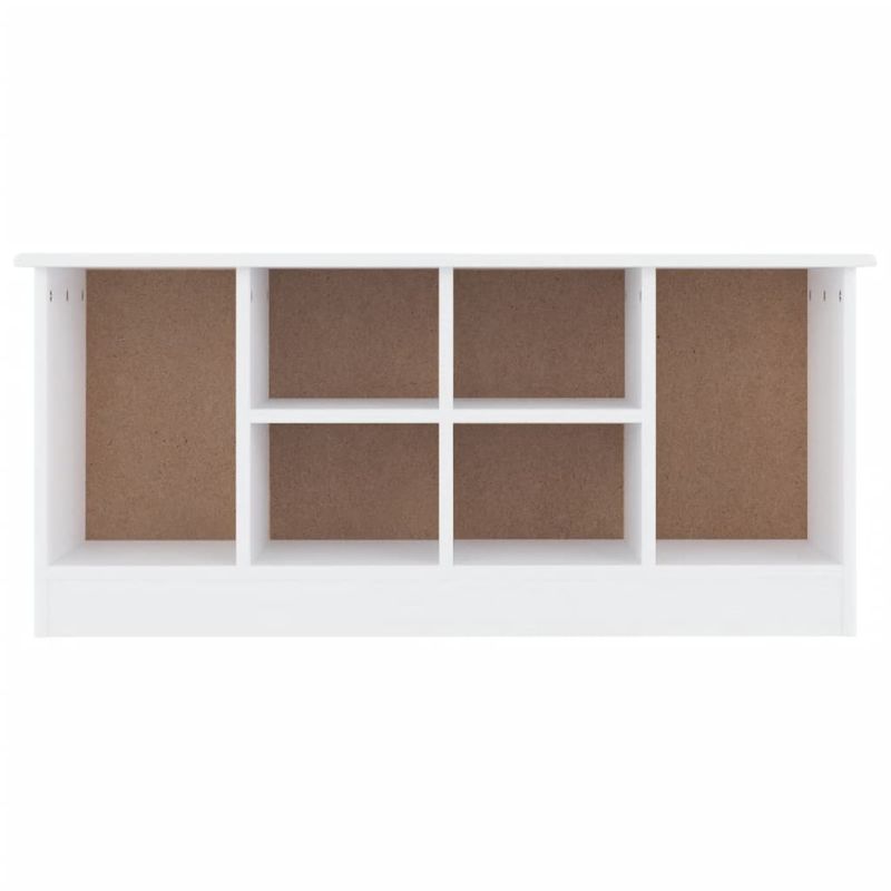 Casa si Gradina - Mobilier - Canapele si coltare - Banchete - Bancheta pantofar „ALTA”, alb, 100x35x45 cm, lemn masiv de pin - Infinity.ro