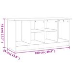 Casa si Gradina - Mobilier - Canapele si coltare - Banchete - Bancheta pantofar „ALTA”, alb, 100x35x45 cm, lemn masiv de pin - Infinity.ro