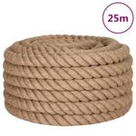 Casa si Gradina - Constructii - Feronerie si accesorii - Sfoara si lanturi - Funie de iuta, 25 m lungime, 36 mm grosime - Infinity.ro