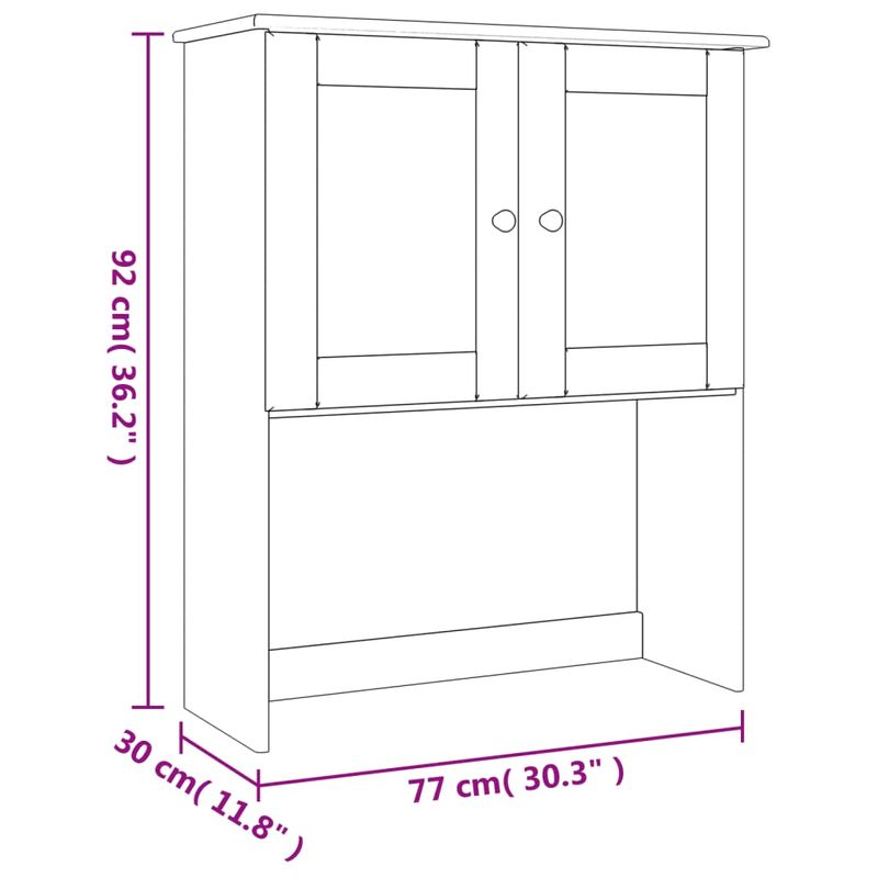 Casa si Gradina - Mobilier - Comode si corpuri - Comode - Blat de comoda „ALTA” 77x30x92 cm, lemn masiv de pin - Infinity.ro