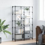 Casa si Gradina - Mobilier - Biblioteci si rafturi - Biblioteci - Raft de carti gri sonoma 100x32x170 cm lemn prelucrat si fier - Infinity.ro