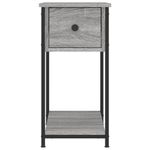 Casa si Gradina - Mobilier - Comode si corpuri - Noptiere - Noptiera, gri sonoma, 30x60x60 cm, lemn prelucrat - Infinity.ro