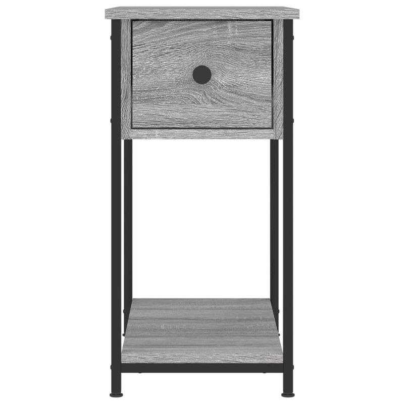 Casa si Gradina - Mobilier - Comode si corpuri - Noptiere - Noptiera, gri sonoma, 30x60x60 cm, lemn prelucrat - Infinity.ro