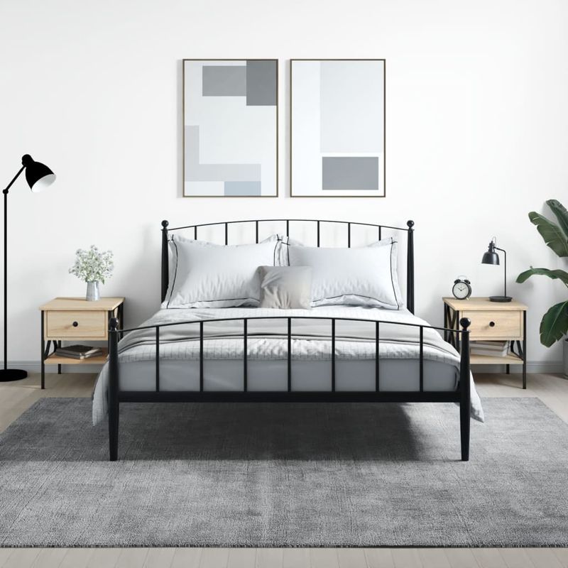 Casa si Gradina - Mobilier - Comode si corpuri - Noptiere - Noptiere, 2 buc., stejar sonoma, 40x42x45 cm, lemn compozit - Infinity.ro