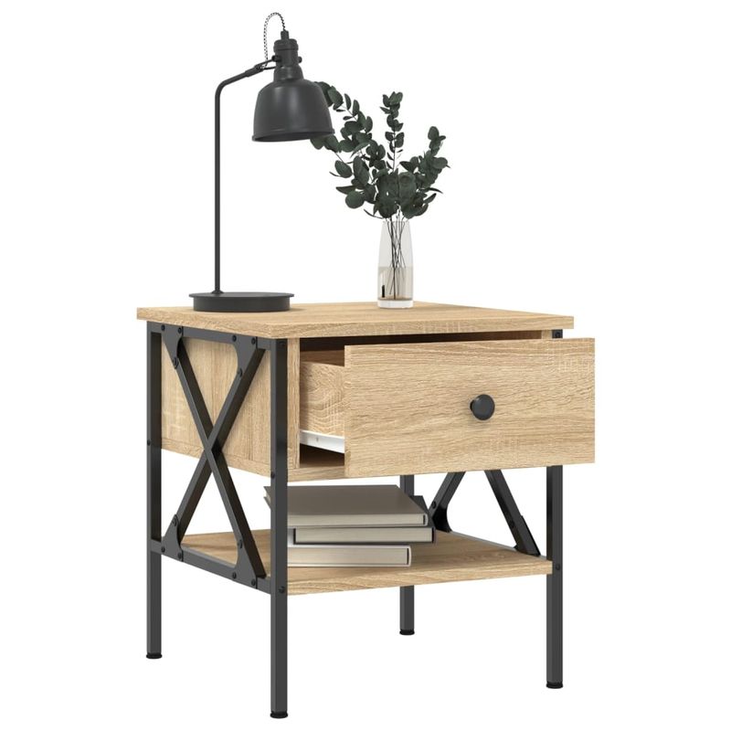 Casa si Gradina - Mobilier - Comode si corpuri - Noptiere - Noptiere, 2 buc., stejar sonoma, 40x42x45 cm, lemn compozit - Infinity.ro