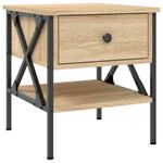 Casa si Gradina - Mobilier - Comode si corpuri - Noptiere - Noptiere, 2 buc., stejar sonoma, 40x42x45 cm, lemn compozit - Infinity.ro