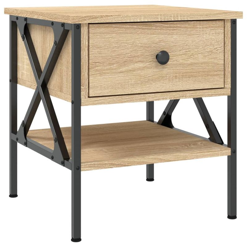 Casa si Gradina - Mobilier - Comode si corpuri - Noptiere - Noptiere, 2 buc., stejar sonoma, 40x42x45 cm, lemn compozit - Infinity.ro