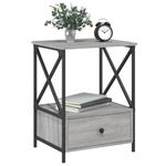 Casa si Gradina - Mobilier - Comode si corpuri - Noptiere - Noptiere, 2 buc., gri sonoma, 50x41x65 cm, lemn compozit - Infinity.ro
