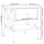 Casa si Gradina - Mobilier - Comode si corpuri - Noptiere - Noptiere, 2 buc., stejar sonoma, 40x42x45 cm, lemn compozit - Infinity.ro
