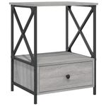 Casa si Gradina - Mobilier - Comode si corpuri - Noptiere - Noptiere, 2 buc., gri sonoma, 50x41x65 cm, lemn compozit - Infinity.ro