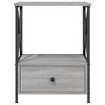 Casa si Gradina - Mobilier - Comode si corpuri - Noptiere - Noptiere, 2 buc., gri sonoma, 50x41x65 cm, lemn compozit - Infinity.ro