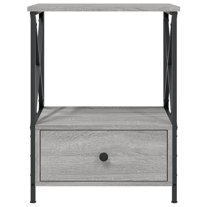 Casa si Gradina - Mobilier - Comode si corpuri - Noptiere - Noptiere, 2 buc., gri sonoma, 50x41x65 cm, lemn compozit - Infinity.ro