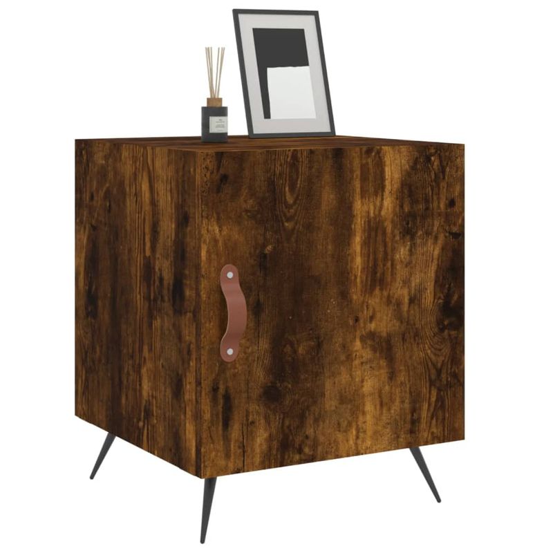 Casa si Gradina - Mobilier - Comode si corpuri - Noptiere - Noptiere, 2 buc., stejar fumuriu, 40x40x50 cm, lemn compozit - Infinity.ro