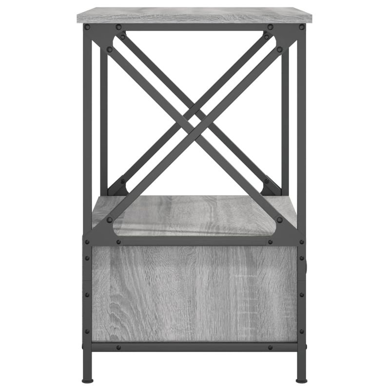 Casa si Gradina - Mobilier - Comode si corpuri - Noptiere - Noptiere, 2 buc., gri sonoma, 50x41x65 cm, lemn compozit - Infinity.ro