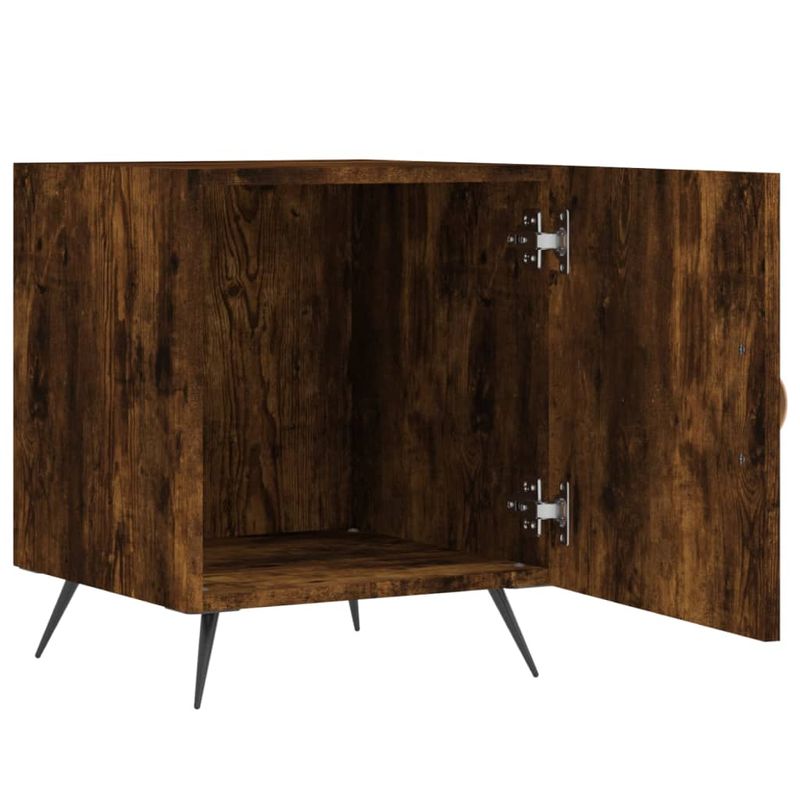 Casa si Gradina - Mobilier - Comode si corpuri - Noptiere - Noptiere, 2 buc., stejar fumuriu, 40x40x50 cm, lemn compozit - Infinity.ro
