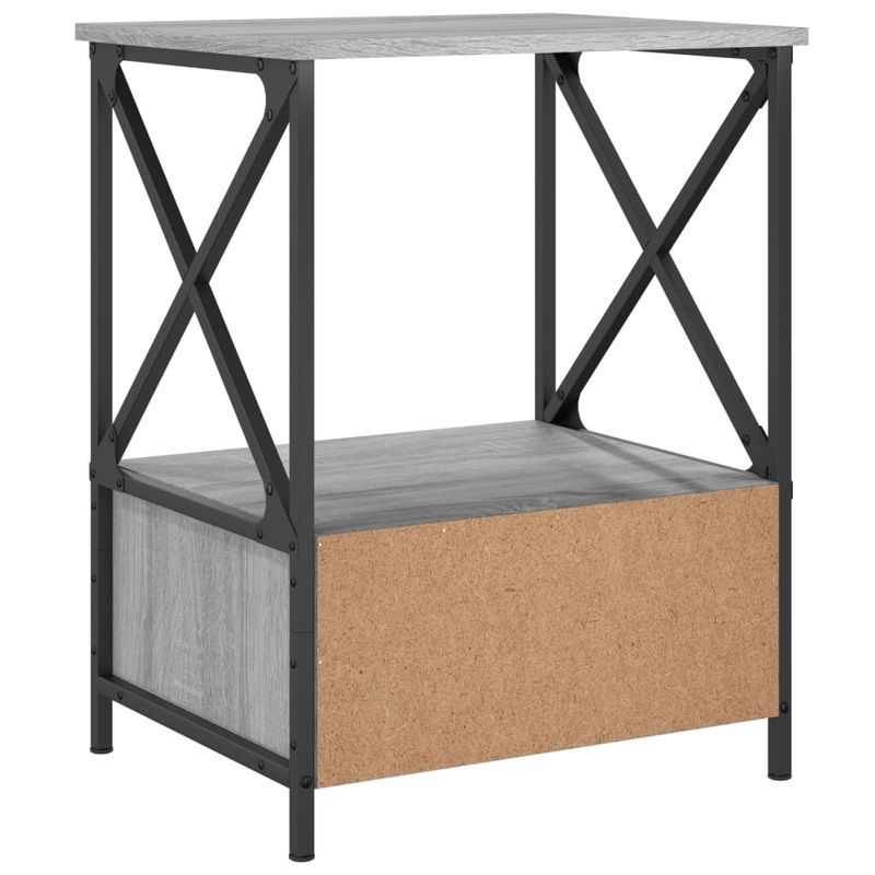 Casa si Gradina - Mobilier - Comode si corpuri - Noptiere - Noptiere, 2 buc., gri sonoma, 50x41x65 cm, lemn compozit - Infinity.ro