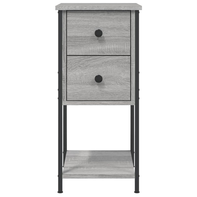 Casa si Gradina - Mobilier - Comode si corpuri - Noptiere - Noptiera, gri sonoma, 32x42x70 cm, lemn compozit - Infinity.ro