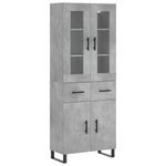 Casa si Gradina - Mobilier - Comode si corpuri - Corpuri bucatarie - Dulap inalt, gri beton, 69,5x34x180, lemn compozit - Infinity.ro