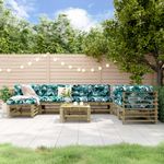 Casa si Gradina - Gradina si terasa - Mobilier exterior - Seturi mobila gradina - Set mobilier relaxare de gradina, 8 piese, lemn de pin tratat - Infinity.ro