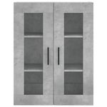 Casa si Gradina - Mobilier - Comode si corpuri - Corpuri bucatarie - Dulap inalt, gri beton, 69,5x34x180, lemn compozit - Infinity.ro