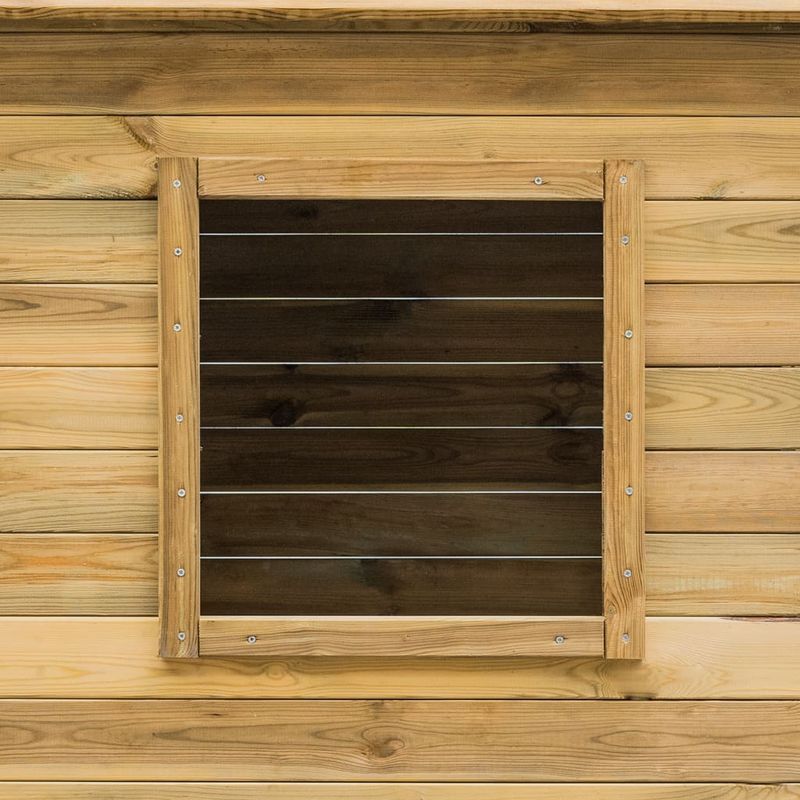 Jucarii, Copii si Bebe - Jucarii si jocuri - Jucarii de exterior - Spatii de joaca si accesorii - Casa de joaca in aer liber, 120 x 120 x 146 cm, lemn de pin - Infinity.ro