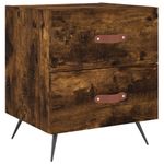 Casa si Gradina - Mobilier - Comode si corpuri - Noptiere - Noptiere, 2 buc., stejar fumuriu, 40x35x47,5 cm, lemn compozit - Infinity.ro