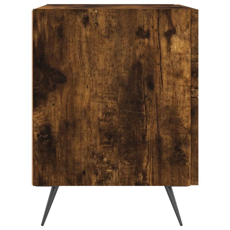 Casa si Gradina - Mobilier - Comode si corpuri - Noptiere - Noptiere, 2 buc., stejar fumuriu, 40x35x47,5 cm, lemn compozit - Infinity.ro